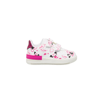 Sneakers bianche e fucsia da bambina con glitter sul tallone Le scarpe di Alice, Scarpe Bambini, SKU k222000321, Immagine 0